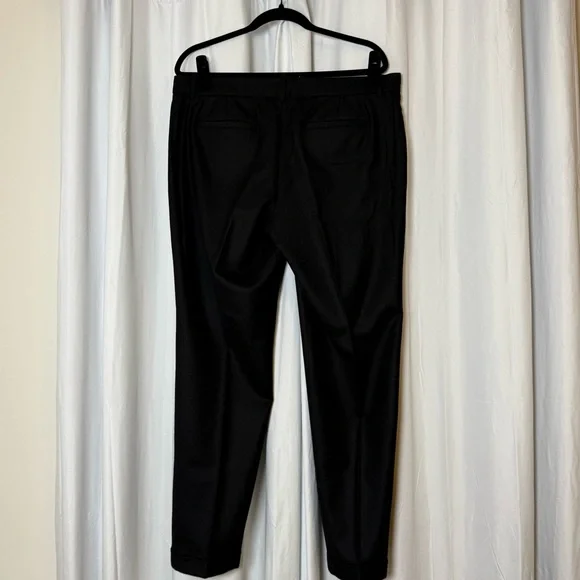 J.Crew Café Capri Wool Black Ankle Pants Womens 12 Tall - Picture 3 of 9